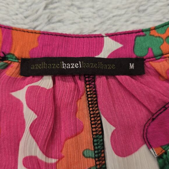 Anthropologie Azel Hazel Haze Blouse size M Floral Feminine - Picture 5 of 14